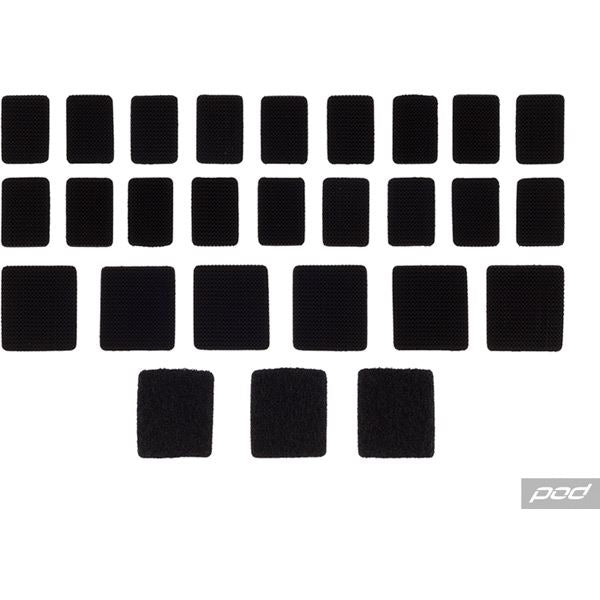 Pod Active Motocross Knee Brace Velcro Set KX Black